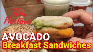 NEW! Tim  Hortons Avocado Breakfast Sandwiches! [ E X C L U S I V E ] July 2022