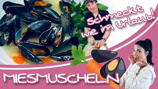 Schmeckt wie Urlaub | Schnelles Rezept für Miesmuscheln im Weißwein Sud mit Gemüse