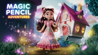 Magic Pencil Song  ✨🖍️ || Lena’s Magical Creations!||  Join the Fun Learning Song