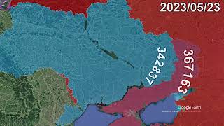 Russian Invasion of Ukraine: Every Day to August 1st, 2024 using Google Earth