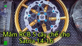 Mâm RCB 5 cây chế cho Raider/Satria 1.4-1.6