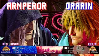 SF6 ▰ ARMPEROR (M. Bison) VS ORARIN (#1 Ranked Ken) - Street Fighter 6