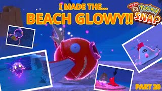 I MADE THE BEACH GLOW!! | PART 20 OF NEW POKEMON SNAP