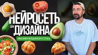 ЛУЧШАЯ НЕЙРОСЕТЬ для дизайнеров | Иконки в едином стиле