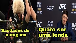 Brandon Moreno quer virar uma lenda do MMA no México / Khabib Nurmagomedov tem saudades do octógono