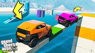 قراند 5 | محاولة الفوز في اقل من 10 دقايق  #4 ! GTA 5 Parkour