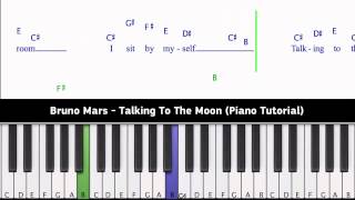 Bruno Mars - Talking To The Moon (Piano Tutorial)