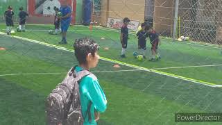 Josué Jaimes en su entrenamiento en club deportivo municipal