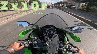 Zx10r MotoVlog | Almost Crash !! Dangerous Ghodbunder Rd | Close Call ‼️