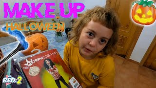 🎃DIY Maquillaje fácil de HALLOWEEN💄 Erika y Bruno se disfrazan para halloween 2020 Enreda2