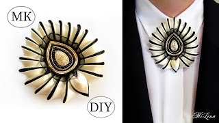 Брошь "Злато Скифов", МК / DIY Brooch "Or des Scythes" / Брошь канзаши