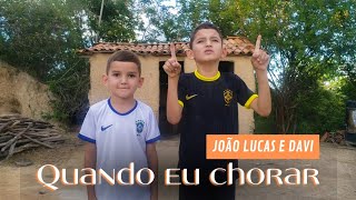 Quando Eu Chorar - @JoaoLucaseDavi [ Cover Bruna Karla ]