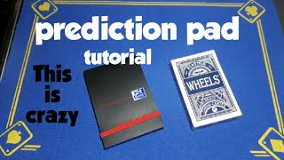 Double prediction pad card trick TUTORIAL/magic tricks