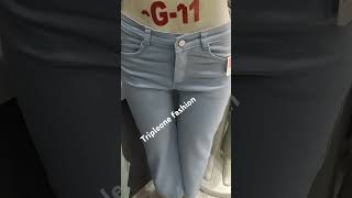 Girls jeans pants satisfied cargo pocket stylish design wholesale shop tripleone fashion gandhinagar