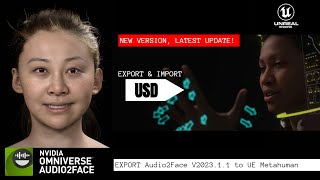 How to Export Nvidia Audio2face facial Animations into UE5 Metahuman