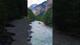 📍Stechelberg Switzerland🇨🇭#switzerland #stechelberg #lauterbrunnen #berneroberland #waterfall #river