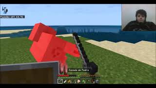 Minecraft Windows 10 Serie Survival com o lobo 4# O Tedio bateu e o Dokkie se fu.....