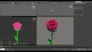 3ds max – моделируем розу (Эпизод видеоурока)