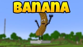 I built a Banana in Survival Minecraft