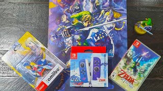 Zelda Skyward Sword Mega Unboxing│ Joy-cons, Amiibo and Game