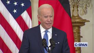 President Biden on Nord Stream 2 Pipeline if Russia Invades Ukraine: "We will bring an end to it."