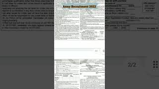 Indian Army Recruitment 2022 | Indian Army Recruitment 2022 For 10th Pass Candidates | #Shorts 👇👌