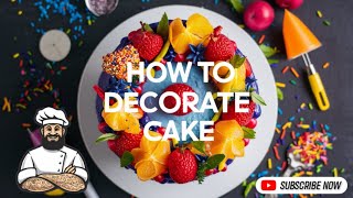 How To Decorate Cake | cake decorating tutorial | cake decorating technique |cake decorating ideas 8