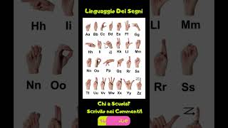 LINGUAGGIO DEI SEGNI! SONO UTILI?#test #signs #scuola