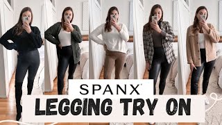 Spanx Faux Leather Leggings Try On Haul