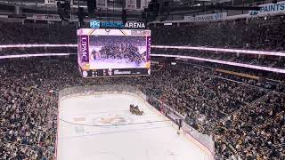 Jaromir Jagr skating during Penguins warmups on jersey retirement night - 2/18/24