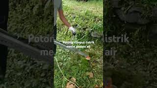 GRASS TRIMMER from waterpump motor!!! Mesin potong rumput listrik menggunakan dinamo bekas pompa air