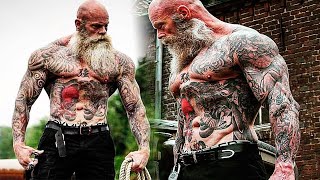 REAL LIFE KRATOS - Tattooed Grandfather - Juan Rekers Workout Motivation