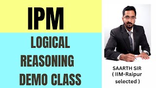 IPMAT Logical reasoning Demo video | Best IPMAT Online coaching in India | Online coaching for IPM