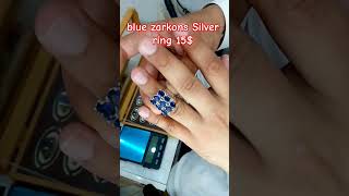 blue zarkon silver ring|| chandi ki anguthi || blue sphire ring || justin biber song