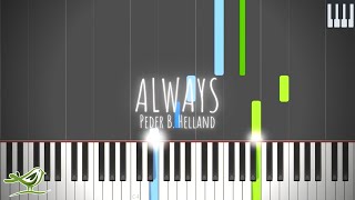 Always - Peder B. Helland [Beautiful Piano Tutorial with Synthesia]