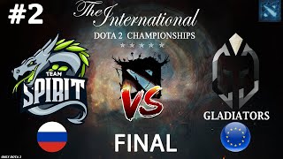 МОЩНЫЙ РЭМПЕЙДЖ В ФИНАЛЕ! | Spirit vs Gladiators #2 (BO5) GRAND FINAL | The International 2023