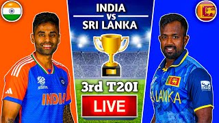 🔴Live: India vs Sri Lanka | Live Cricket Match Today | IND vs SL Live Match 1st innings #livescore