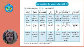 PAI FASE B Q.S AL HUJURAT AYAT 13