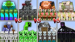 ALL MOBS TOURNAMENT in Minecraft Mob Battle