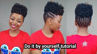 Perfect hairstyle for summer step by step/ Cornrows with some crochet hair.