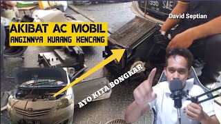 Penyebab angin ac mobil kurang kencang