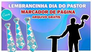 DIY- LEMBRANCINHA DIA DO PASTOR - MARCADOR DE PAGINA MODELO GRAVATA