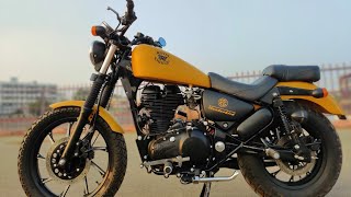 Royal Enfield Thunderbird yellow and Black Harley  Davidson Design Modification .