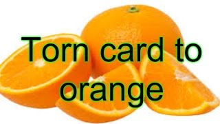 Torn card to orange revealed! magic tricks revealed #signedcardtricks