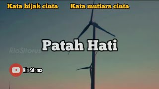 Kata kata Cinta-Patah Hati