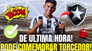 🚨 EXCLUSIVO! IMPRENSA CONFIRMA O ACERTO! TORCIDA SE ANIMA! ULTIMAS NOTÍCIAS DO BOTAFOGO