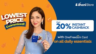 Saumya Tandon Orders Groceries at Lowest Prices with Dhani OneFreedom Card at #DhaniStore