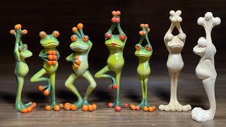 청개구리 목각인형 조각하기2 Carve a Red-eyed tree frog2