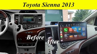 Installation: Toyota Sienna 2013+12.8inch tesla style universal