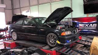 Turbo E36 bmw ford powered hits the dyno!!